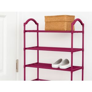 Négyszintes cipő tároló polc, 72x63x24cm - rózsaszín 146752703 - Előszoba bútor