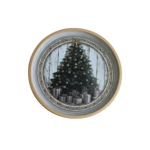 Natur fenyő - karácsonyi tálca 40 cm