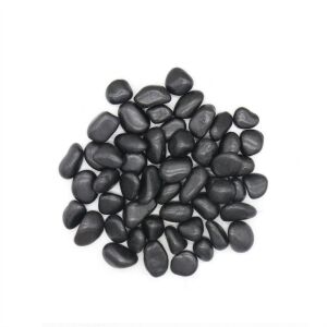 King Home dekorációs kavics 2-3 cm 20 kg természetes kő fekete polírozott