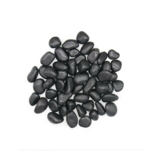 King Home dekoratív kavics 2-3 cm természetes kő fekete polírozott