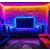 5 méter, öntapadós, távirányítós, állítható fényerő, hangulatvilágítás, 5050RGB-5M TV-hez, PC-hez, bútorokhoz, falakhoz, éjjeliszekrényhez, nappalihoz, fesztivál dekorációhoz, játékbuli dekorációs világításhoz, TV háttérvilágításhoz, bár dekorációhoz. 5050 RGB LED szalag 146753534