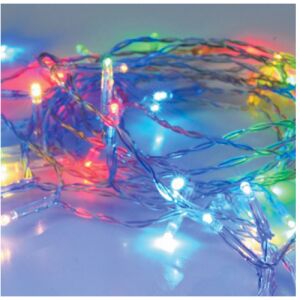 Božićni svjetlosni niz s 80 LED dioda na baterije, vremenski kontroliran, šareni RGB, 8 m 146754377 - Dekoracija