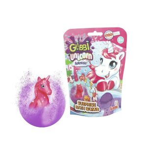 Glibbi Unikornis fürdőbomba meglepetés figurával