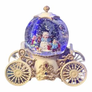 Mikulás mézeskalács Házikó karácsonyi Hógömb, zenélő, led világitással 20 cm karácsonyi dekoráció 146781090 - Hógömb