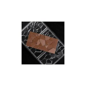 Törtmintás mini tábláscsokoládé bonbon forma, polikarbonát, 27,5×13,5 cm 146784453 - Főzőedény & Sütőedény