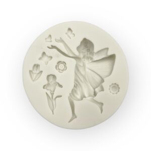 Tündér fondant forma virágokkal, szilikon, 8,5 cm 146784455 - Főzőedény & Sütőedény