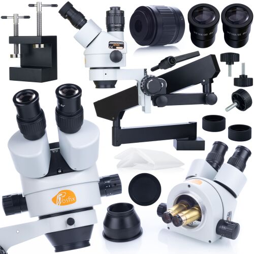 Rosfix Neptune Pro MSNP-T-WDMS1 trinokuláris sztereó mikroszkóp gémes szerkezeten 146789835