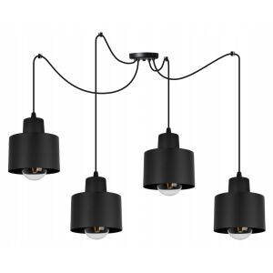 MODERN MENNYEZETI LÁMPA FEKETE LED LÁMPA