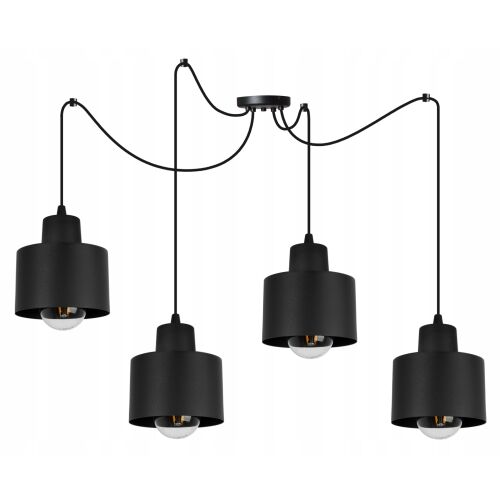 MODERN MENNYEZETI LÁMPA FEKETE LED LÁMPA 146790096