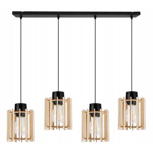 FÜGŐLÁMPA, MENNYEZETI CSILLÁR, FA, LED LÁMPABÚRA 146790908 - Lámpa & Világítás