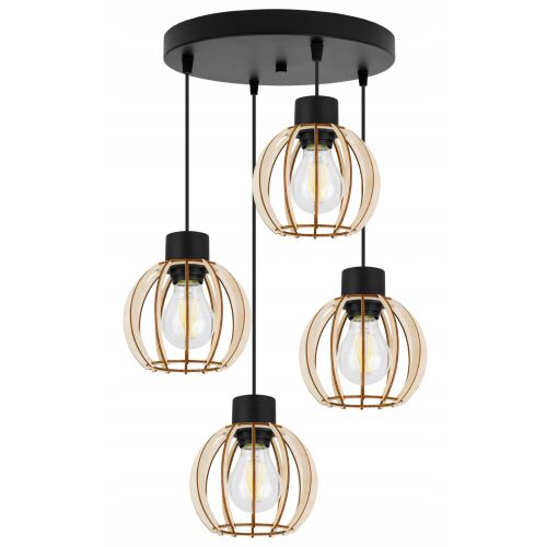 FÜGŐLÁMPA, MENNYEZETI CSILLÁR, FA, LED LÁMPABÚRA 146791141