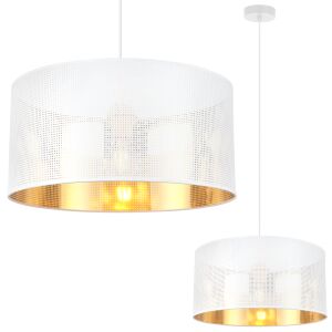 ASTI FEHÉR FÜGGŐLÁMPA 1 LAPOS FEHÉR-ARANY LÁMPABÚRA 40CM 146791155 - Lámpa & Világítás