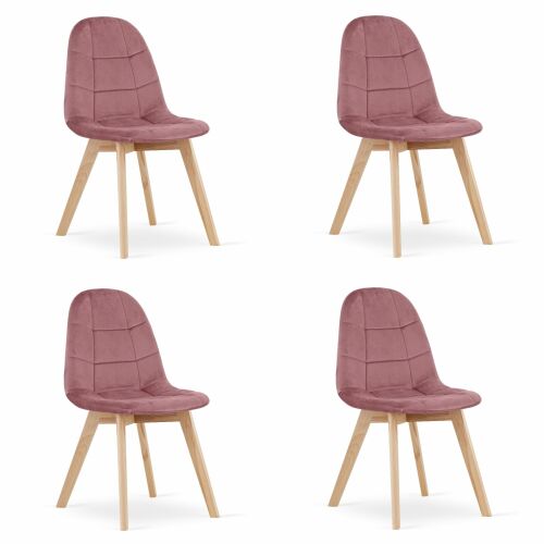 BORA szék - sötét rózsaszín bársony x 4 146792344