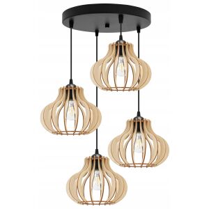 FÜGŐLÁMPA, MENNYEZETI CSILLÁR, FA, LED LÁMPABÚRA 146792459 - Lámpa & Világítás