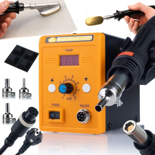 Rosfix Rosfix 858D forrólevegős forrasztóállomás + Rosfix forrasztópáka műanyag simításához