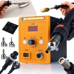 Rosfix Rosfix 858D forrólevegős forrasztóállomás + Rosfix forrasztópáka műanyag simításához 146793024 - Szerszámgép