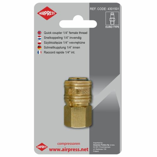 GYORSCSATLAKOZÓ 1/4'' BELSŐ MENETTEL - AP 4301501