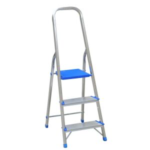 SZABADON ÁLLÓ ALUMÍNIUM LÉTRA 130 CM 2 FOKFOLYAM + PLÁZAT - DR1102 146793336 - Létra & Állvány