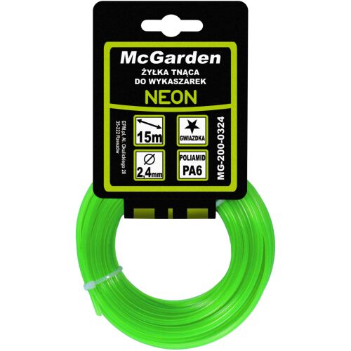 NEON CSILLAG KEFE SZÉLNYÍRÓDA 2,4 MM 15M - MG-200-0324