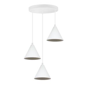 SOHO FÜGGŐLÁMPA FEHÉR 3 LAPOS 14 CM E14 146794789 - Lámpa & Világítás