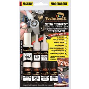 TECHNIKAI KÉSZLET PE, PP, PTFE RAGASZTÁSÁHOZ 6*4ML+8G - TQ X-966
