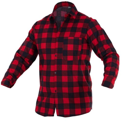 PIROS FLANNEL ING piros-fekete kockás flanel ing - Férfi ing