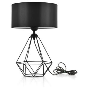 Modern asztali lámpa dróternyővel