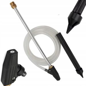 Homokszóró készlet sárgaréz csatlakozóval M22 x1,5 mm Kranzle-hoz, kerámia fúvókával, 3 m tömlővel, 460 mm-es lándzsával