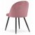 BELLO szék - sötét rózsaszín bársony / 3 db fekete láb 146797546