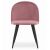 BELLO szék - sötét rózsaszín bársony / 3 db fekete láb 146797546