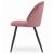 BELLO szék - sötét rózsaszín bársony / 3 db fekete láb 146797546