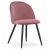 BELLO szék - sötét rózsaszín bársony / 3 db fekete láb 146797546