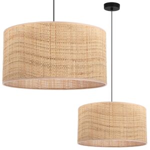 FEKETE RATTAN FÜGGŐLÁMPA 1 LAPOS RATTAN LÁMPABÚRÁVAL 40CM 146798152 - Lámpa & Világítás