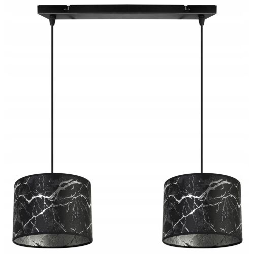 FÜGŐLÁMPA, MENNYEZETI CSILLÁR, LÁMPABÚRA, EZÜST MINTÁVAL