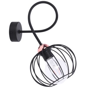 Stílusos loft rézhuzal fali lámpa