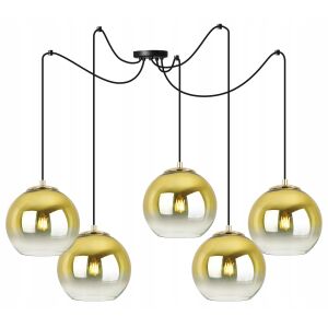 FÜGŐLÁMPA, MENNYEZETI CSILLÁR, ARANY LÁMPABÚRA, 15 CM 146800272 - Lámpa & Világítás