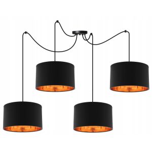 Pók alakú függőlámpa, arany középpontú LED csillár 146800379 - Lámpa & Világítás