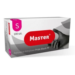 FEKETE NITRIL KESZTYŰ, MASTER PRIDE, S MÉRET - REK GU 4863 146800458 - Elsősegély