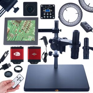 Rosfix Earth Pro MCEP-0.5X digitális mikroszkóp + Scorpius Pro KMSP-HDMI-USBI kamera + megvilágító + Draco Red kamera