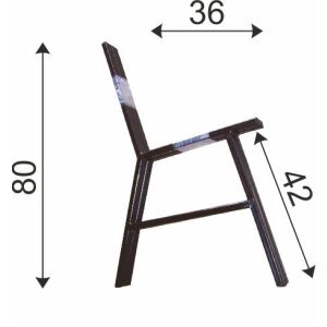ACÉL LÁB PADHOZ, 2 DARABOS KÉSZLET - ST LAW LÁB 146801207 - Kerti pad