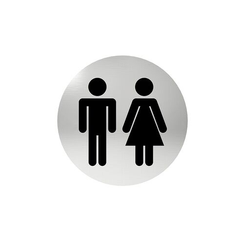 KEREK WC TÁBLA, RAGASZTOTT ROZSDAMENTES ACÉL - MP ONWCOK 146801817