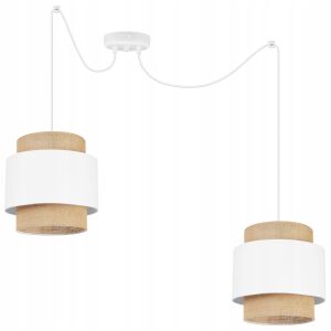 FÜGŐLÁMPA, MENNYEZETI CSILLÁR, LÁMPABÚRA, BOHO JUTA 146802332 - Lámpa & Világítás