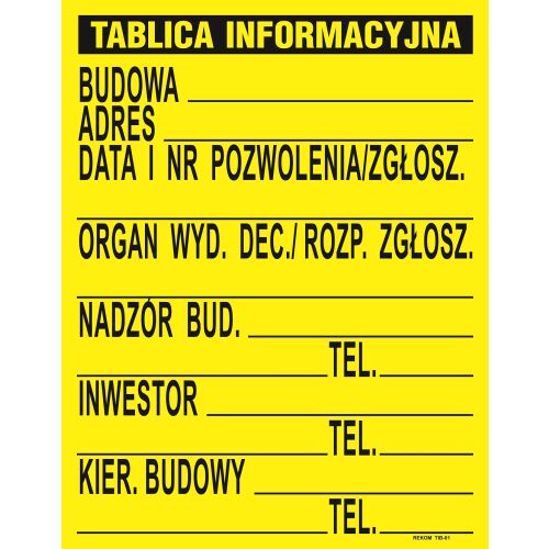ÉPÜLETI TÁBLA 700*900MM - FÜL 70*90 146803016