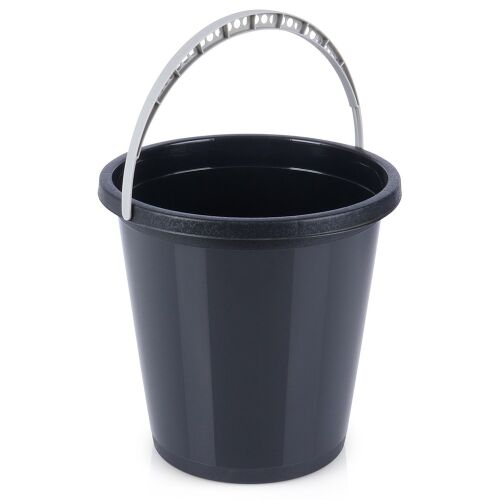 Fekete műanyag vödör 5 l