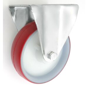 MŰANYAG+POLIURETÁN KERÉK 160MM FIX HÁZ 43BC - KL160 43BC