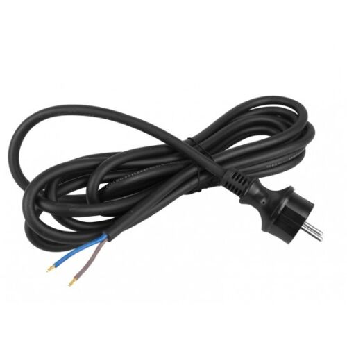 CSATLAKOZÓKÁBEL EGYENES CSATLAKOZÓVAL IP44 2*1.5 H07RN-F 5M FEKETE - E+20-025 146806538