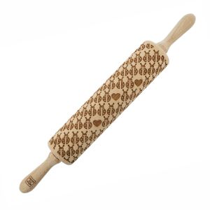 MoodForWood fa sodrófa, gravírozott, 43 cm fogantyúkkal, sütéshez tökéletes - katicabogár minta 146806997 - Sodrófa & Nyújtófa