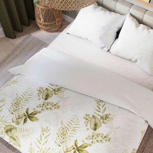 LIGIERO ágyneműgarnitúra 220x200 cm - szatén pamut, fehér, növényi minta 146807602 - Ágynemű - ifjúsági és felnőtt