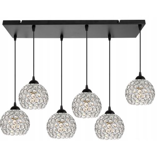 KRÓM FÜGGŐLÁMPA MENNYEZETI LED CSILLÁR KRISTÁLY 146808367