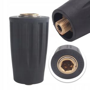 QuickConnect Black KEW D12 1/4M - Gniazdo szybkozłącza do myjki Nilfisk Alto / KEW / Kranzle | 250 bar | 150°C | Gwint 1/4" zewnętrzny |